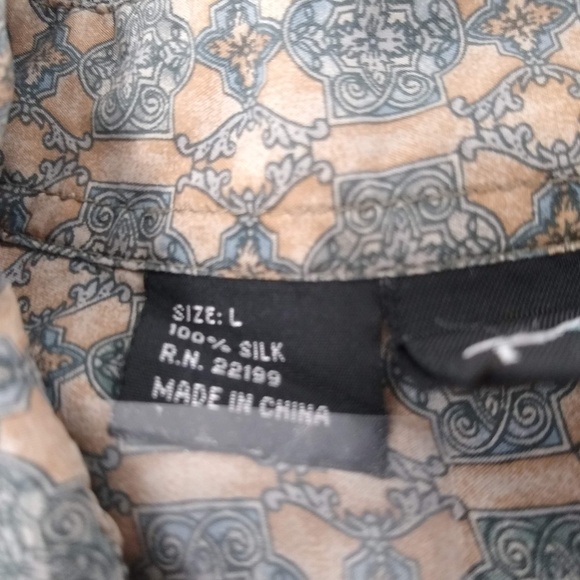 Colore Italia | Silk Button Down Patterned Shirt - Picture 4 of 8